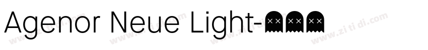 Agenor Neue Light字体转换